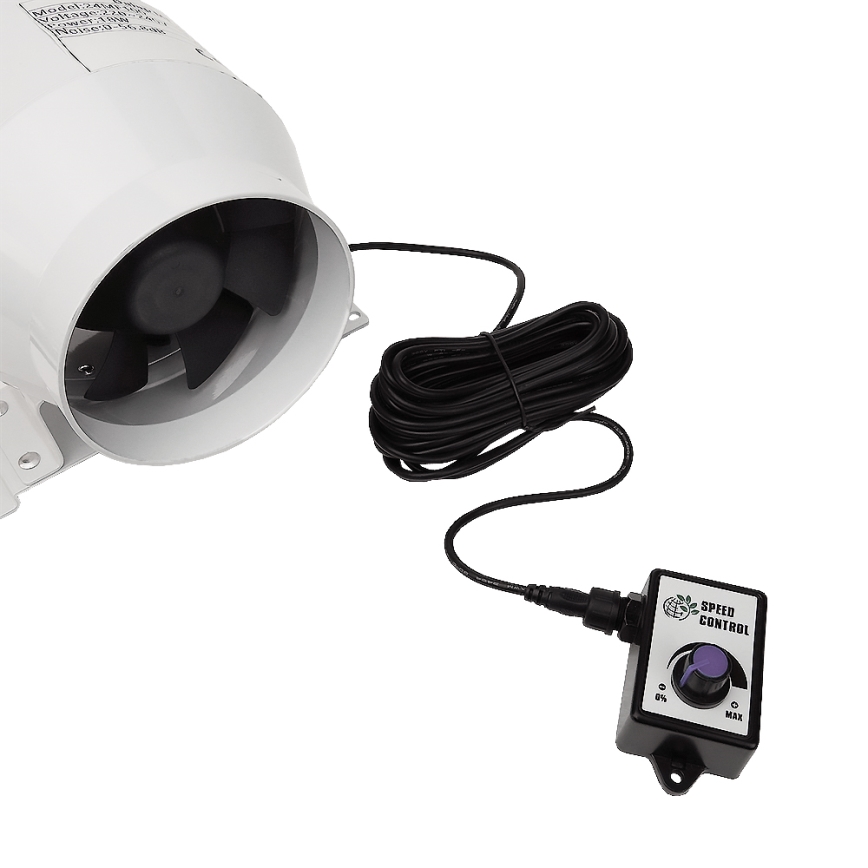 Dalap 24MF100 - Rohrventilator mit energiesparendem Motor und Drehzahlregler MF 100 EC 18W/230V