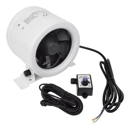 Dalap 24MF200 - Rohrventilator mit energiesparendem Motor und Drehzahlregler MF 200 EC 75W/230V