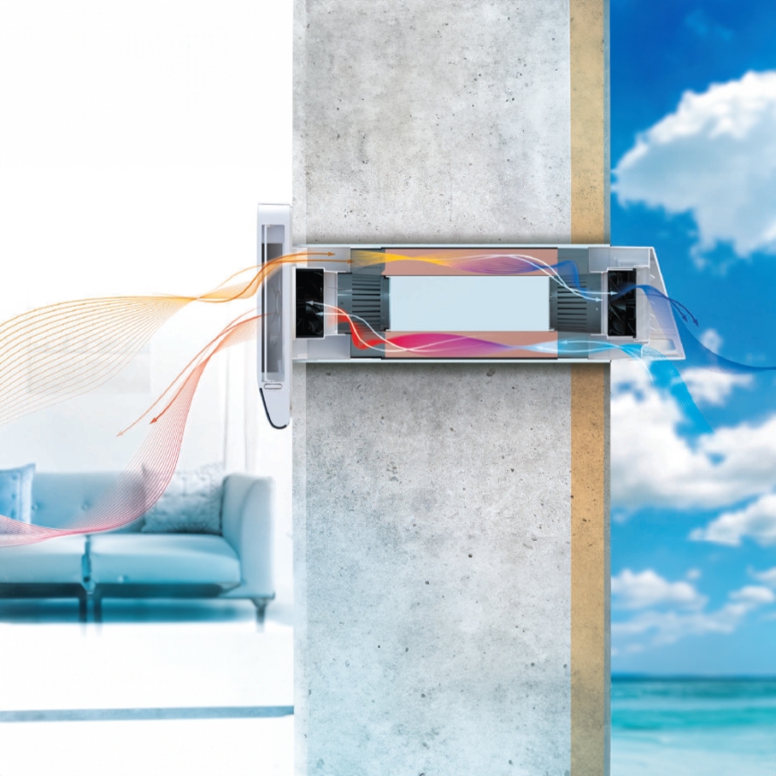 Dalap 25BP160 - Wohnraum-Lüftungsgerät BRISE 160 PROFI 22W/230V Wi-Fi + Fernbedienung