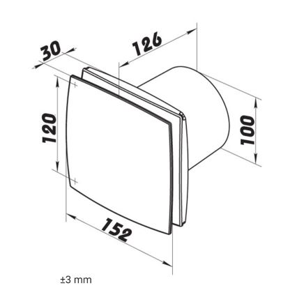 Dalap 41004 - Axiallüfter 100 BF 12 14W/12V