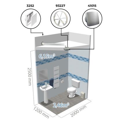 Dalap 41016 - Axialventilator mit Zeitschalter 100 BFAZ 16W/230V