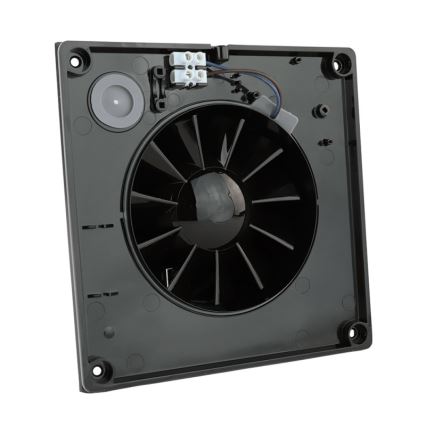 Dalap 41095ZW - Axialventilator mit Zeitschaltuhr und Feuchtesensor 100 DARK ZW 8,4 W/230 V