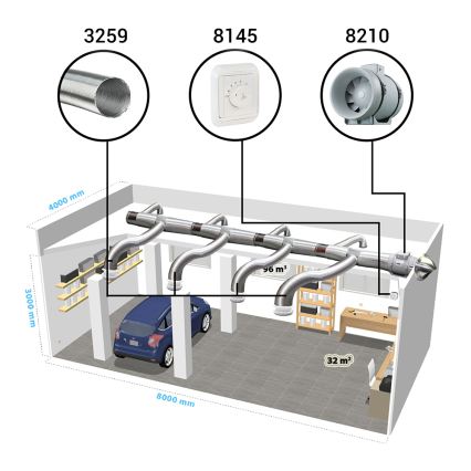 Dalap 8210 - Axiallüfter AP PROFI 150 50W/230V