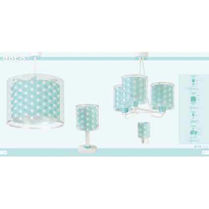 Dalber 41002H - Kinderleuchte DOTS 1xE27/60W/230V