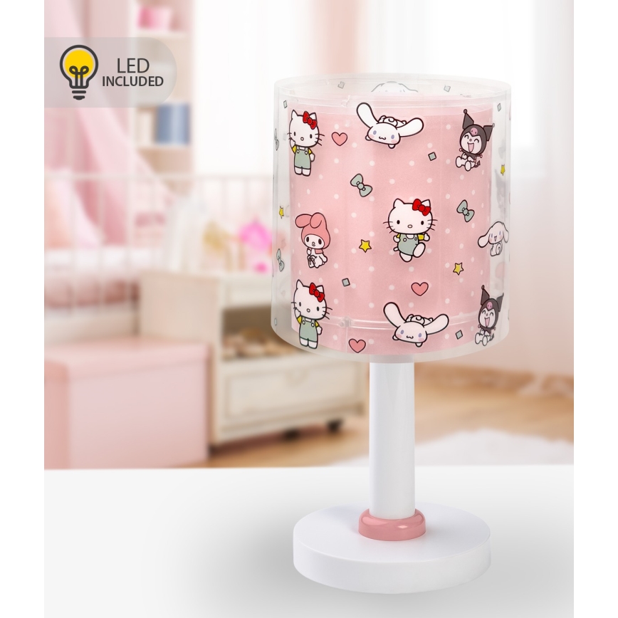 Dalber 41251 - LED-Kinderlampe HELLO KITTY&FRIENDS 1xG4/4W/230V rosa