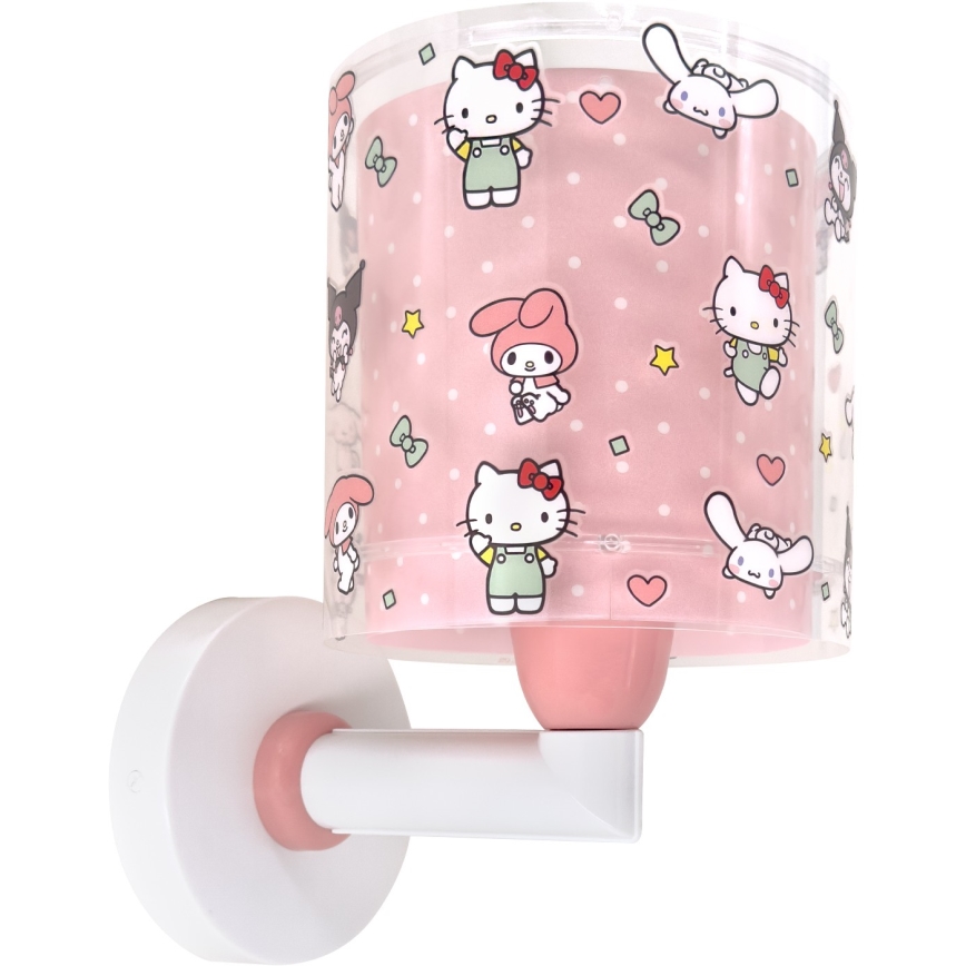 Dalber 41259 - Kinder-Wandleuchte HELLO KITTY&FRIENDS 1xE27/15W/230V rosa