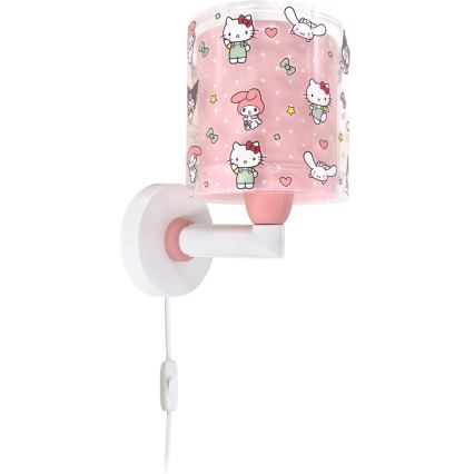 Dalber 41259 - Kinder-Wandleuchte HELLO KITTY&FRIENDS 1xE27/15W/230V rosa