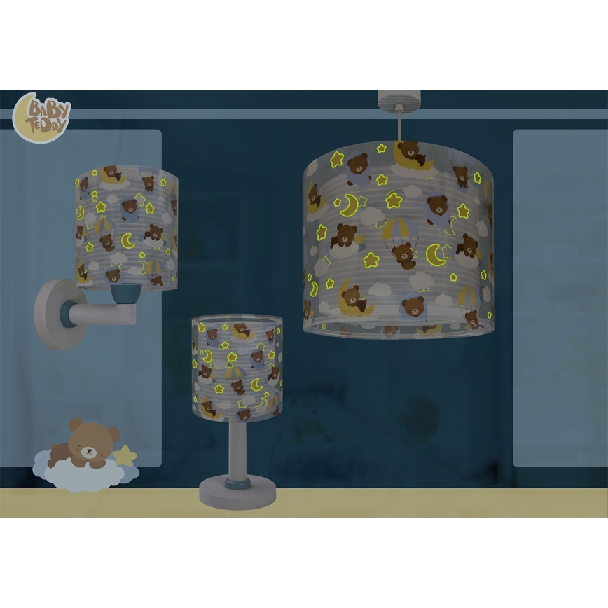 Dalber 41571T - LED-Kinderlampe BABY TEDDY 1xG4/4W/230V blau