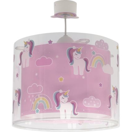 Dalber 41592 - Kinder-Kronleuchter UNICORNS 1xE27/60W/230V