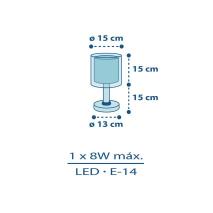 Dalber 60611N - LED-Kinderlampe POLICE 1xG4/4W/230V mehrfarbig