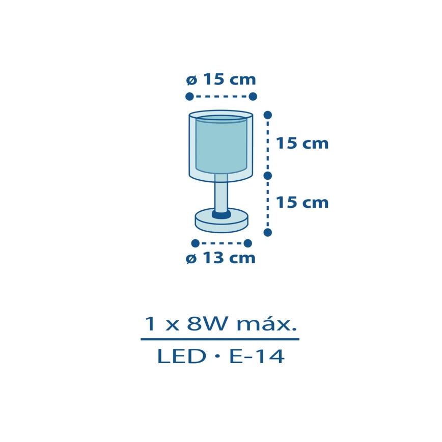 Dalber 60611N - LED-Kinderlampe POLICE 1xG4/4W/230V mehrfarbig