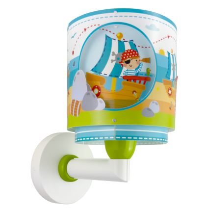 Dalber 60659 - Kinder-Wandleuchte PIRATE ISLAND 1xE27/15W/230V