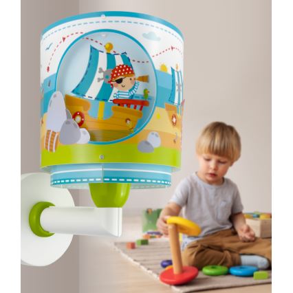 Dalber 60659 - Kinder-Wandleuchte PIRATE ISLAND 1xE27/15W/230V