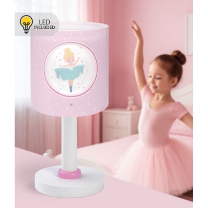 Dalber 60911 - LED-Kinderlampe PRINCESS DANCE 1xG4/4W/230V rosa