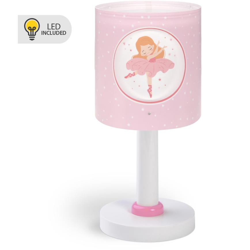 Dalber 60911 - LED-Kinderlampe PRINCESS DANCE 1xG4/4W/230V rosa