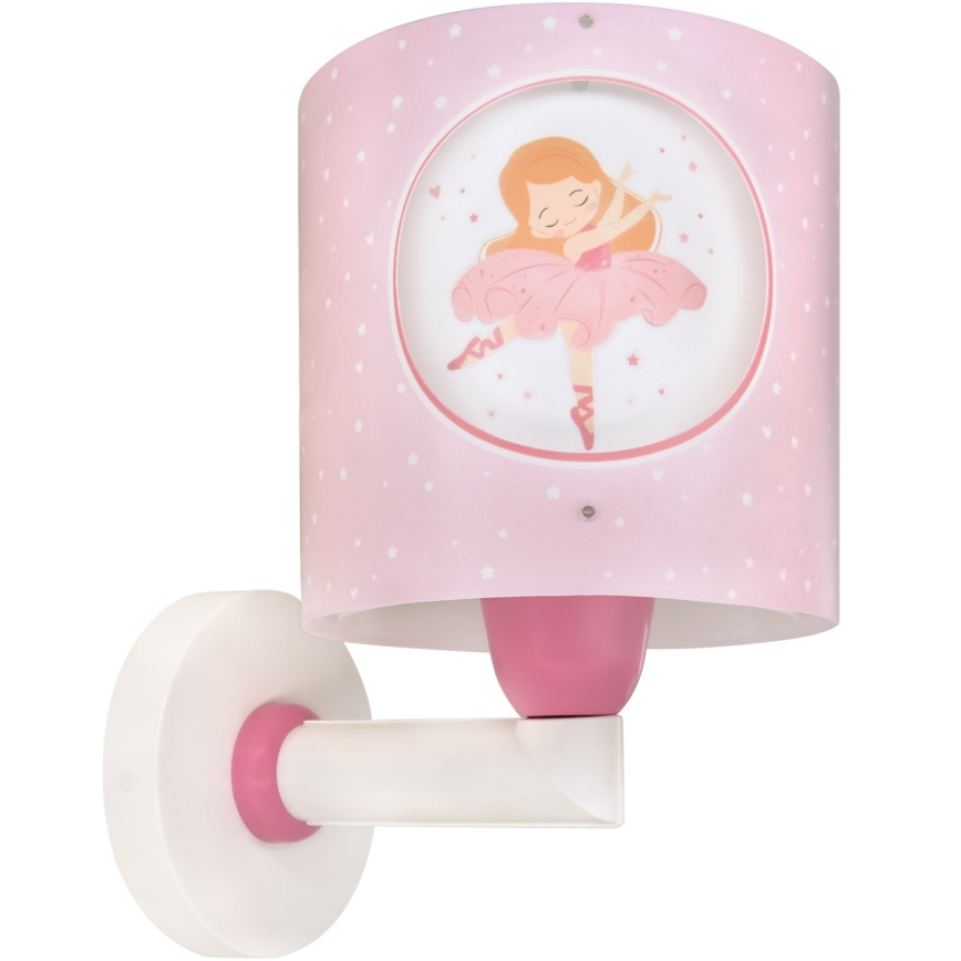 Dalber 60919 - Kinder-Wandleuchte PRINCESS DANCE 1xE27/15W/230V rosa