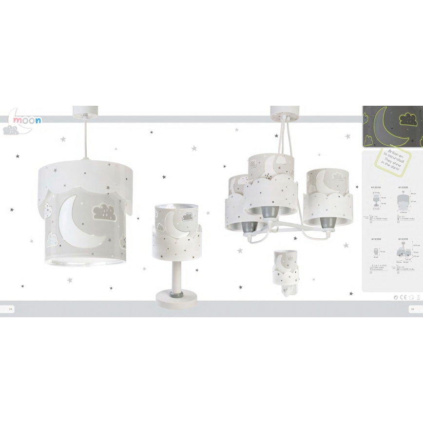 Dalber 61235E - LED-Steckdosenleuchte MOON 1xE14/0,5W/230V