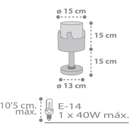 Dalber 61271 - Kinderlampe LOVING DEER 1xE14/40W/230V