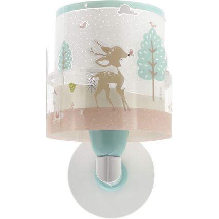 Dalber 61279 - Kinder-Wandleuchte LOVING DEER 1xE27/60W/230V