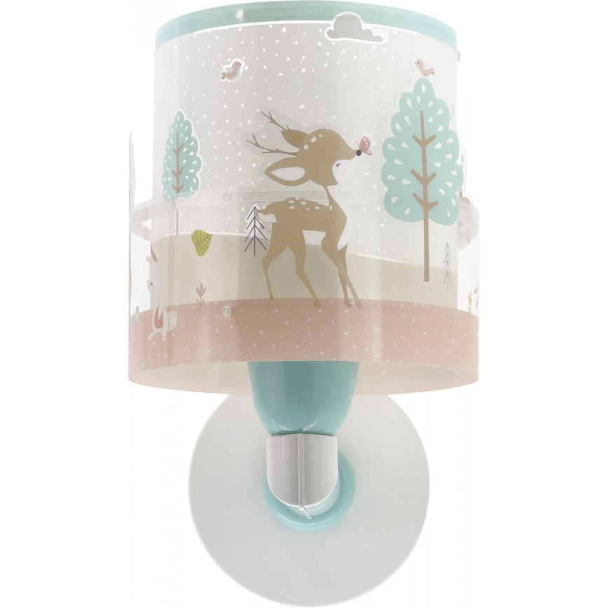 Dalber 61279 - Kinder-Wandleuchte LOVING DEER 1xE27/60W/230V