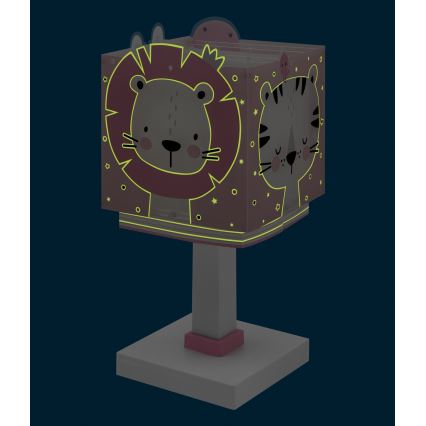 Dalber 63111NS - LED-Kinderlampe BABY JUNGLE 1xG4/4W/230V rosa