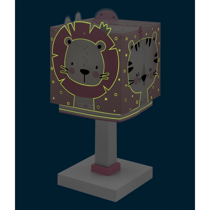 Dalber 63111NS - LED-Kinderlampe BABY JUNGLE 1xG4/4W/230V rosa