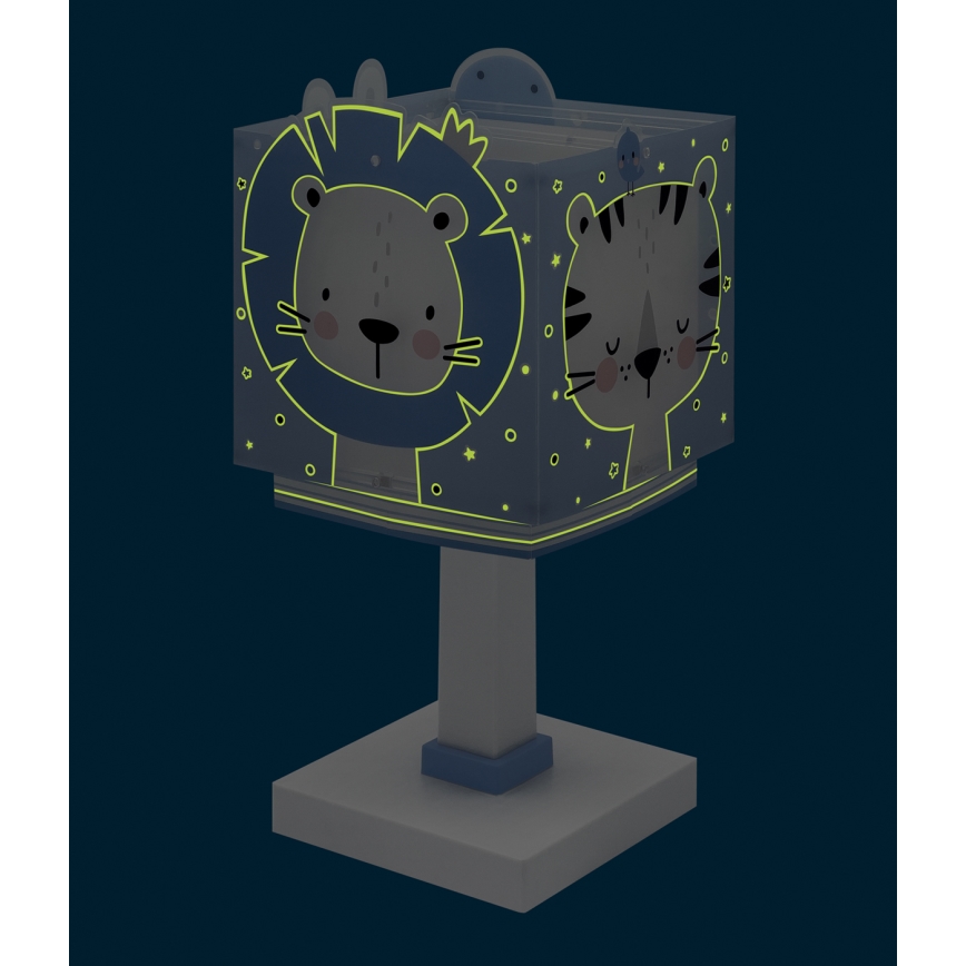 Dalber 63111NT - LED-Kinderlampe BABY JUNGLE 1xG4/4W/230V blau