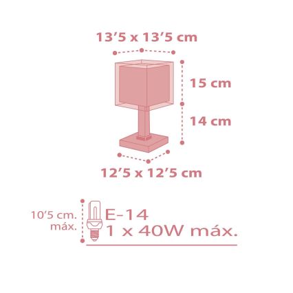 Dalber 63261S - Kinderleuchte KOALA 1xE14/40W/230V