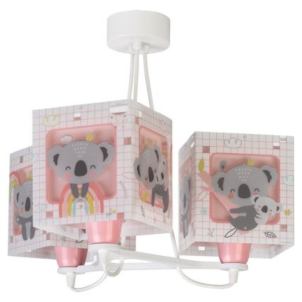 Dalber 63267S - Kinderleuchte KOALA 3xE27/60W/230V