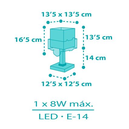 Dalber 63311 - Kinderlampe HAPPY JUNGLE 1xE14/8W/230V