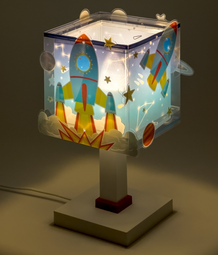 Dalber 63351N - LED-Kinderlampe ROCKET 1xG4/4W/230V mehrfarbig