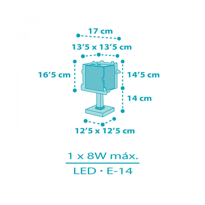 Dalber 63351N - LED-Kinderlampe ROCKET 1xG4/4W/230V mehrfarbig
