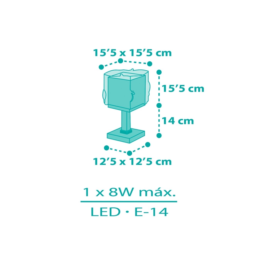 Dalber 63441N - LED-Kinderlampe MERMAIDS 1xG4/4W/230V farbenfroh