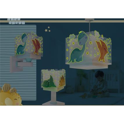 Dalber 63452 - Kinder-Deckenleuchte BABY DINOS 1xE27/15W/230V, farbenfroh