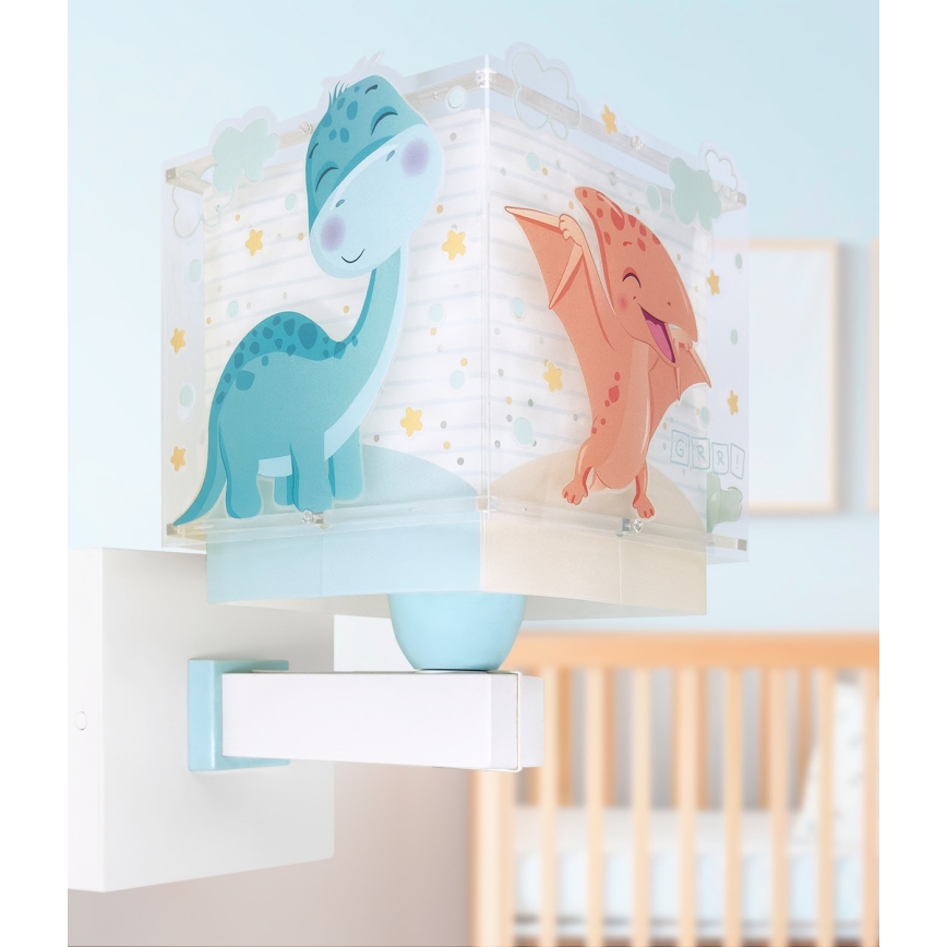 Dalber 63459 - Kinder-Wandleuchte BABY DINOS 1xE27/15W/230V farbenfroh