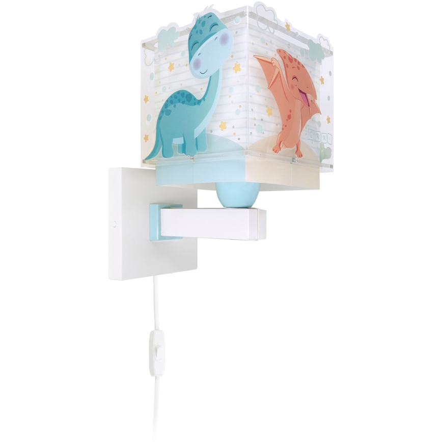 Dalber 63459 - Kinder-Wandleuchte BABY DINOS 1xE27/15W/230V farbenfroh