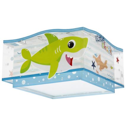 Dalber 63476 - Kinder Deckenleuchte BABY SHARK 2xE27/60W/230V