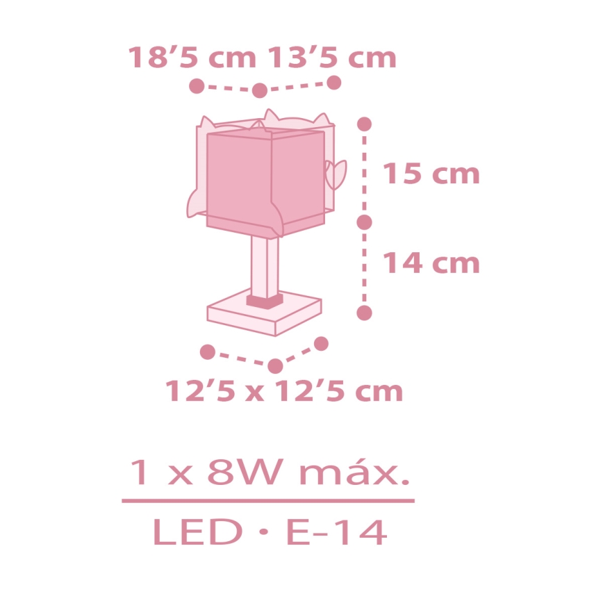 Dalber 64481 -  Kleine Kinderleuchte LITTLE FRIENDS 1xE14/8W/230V