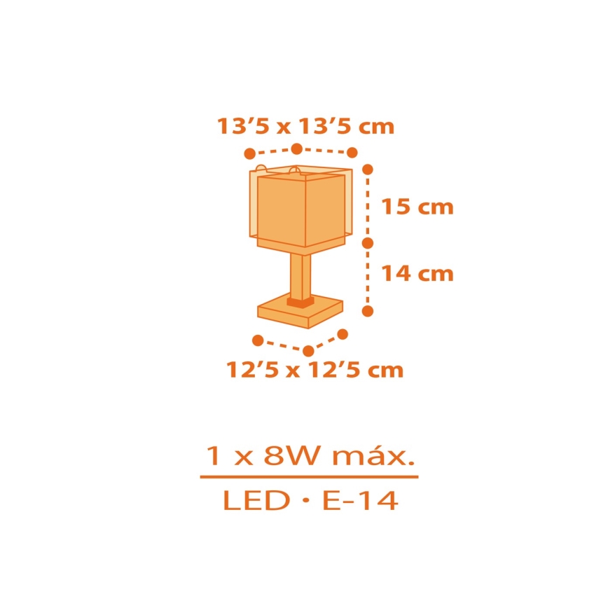 Dalber 64561N - LED-Kinderlampe LITTLE TIGGER 1xG4/4W/230V orange