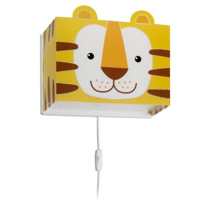 Dalber 64568 - Kinderwandleuchte LITTLE TIGER 1xE27/60W/230V