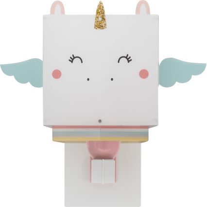 Dalber 64599 - Kinder-Wandleuchte LITTLE UNICORN 1xE27/15W/230V