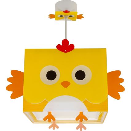 Dalber 64642 - Kinder-Hängelampe LITTLE CHICKEN 1xE27/15W/230V