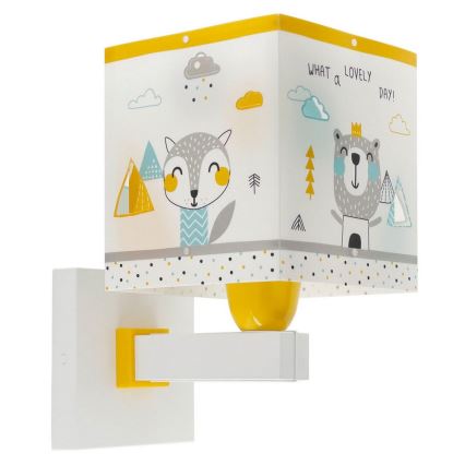Dalber 73249 - Kinder-Wandleuchte HELLO LITTLE 1xE27/60W/230V