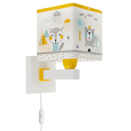 Dalber 73249 - Kinder-Wandleuchte HELLO LITTLE 1xE27/60W/230V