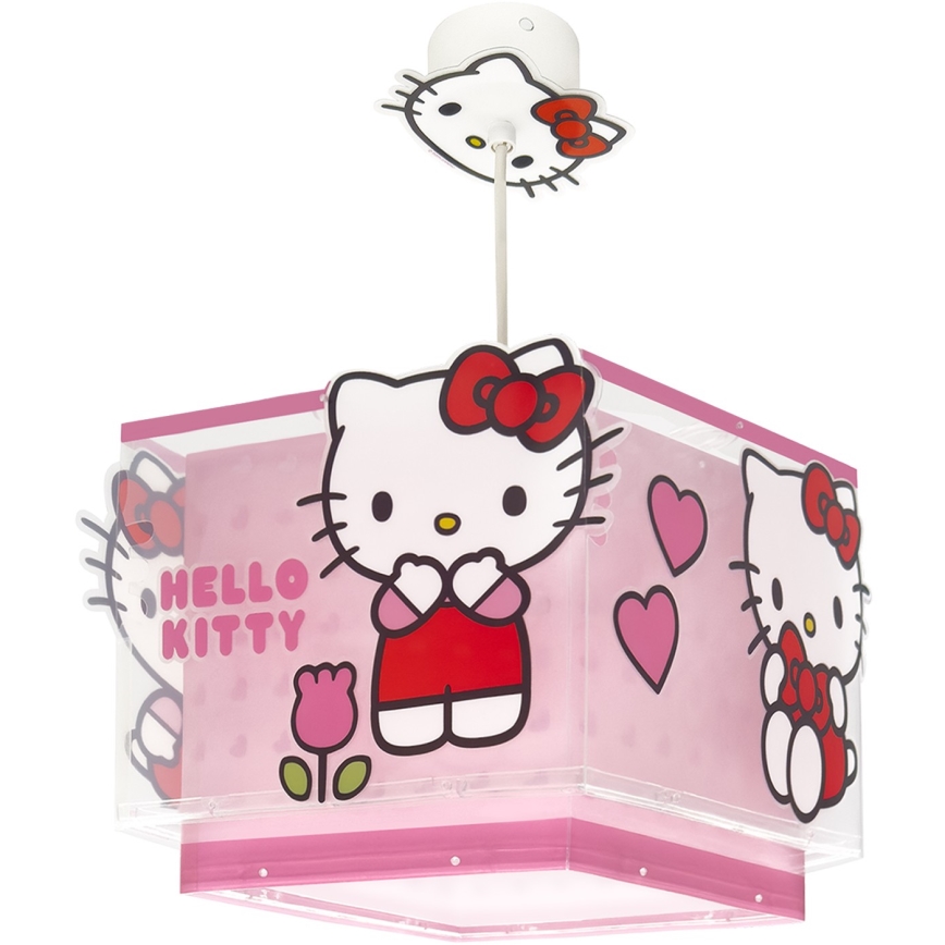 Dalber 73262 - Kinder-Deckenleuchte HELLO KITTY 1xE27/15W/230V rosa