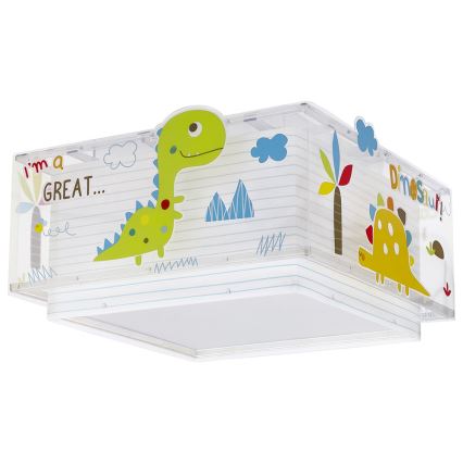 Dalber 73456 - Kinder Deckenleuchte DINOS 2xE27/60W/230V