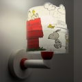 Dalber 76309 - Kinder-Wandleuchte SNOOPY 1xE27/15W/230V weiß/rot