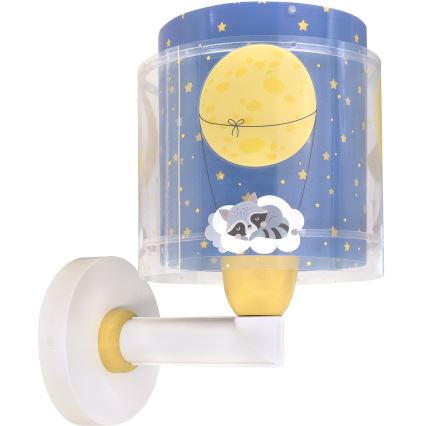 Dalber 76639 - Kinder-Wandleuchte MOON DREAMS 1xE27/15W/230V blau