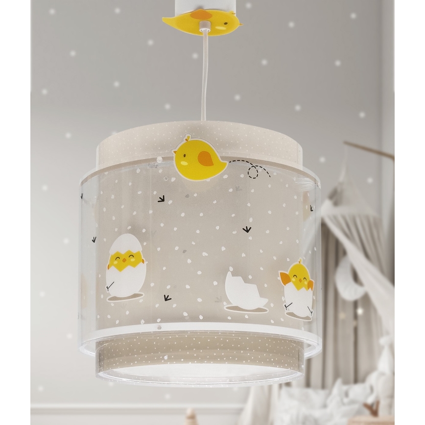Dalber 76872 - Kinder-Hängelampe BABY CHICK 1xE27/15W/230V
