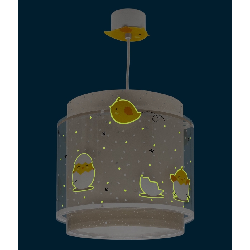 Dalber 76872 - Kinder-Hängelampe BABY CHICK 1xE27/15W/230V